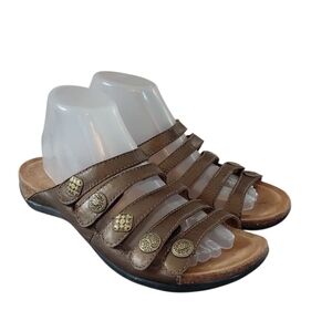 Dansko Janie Sandals Metallic Bronze Comfort Mule Sandal Size 9